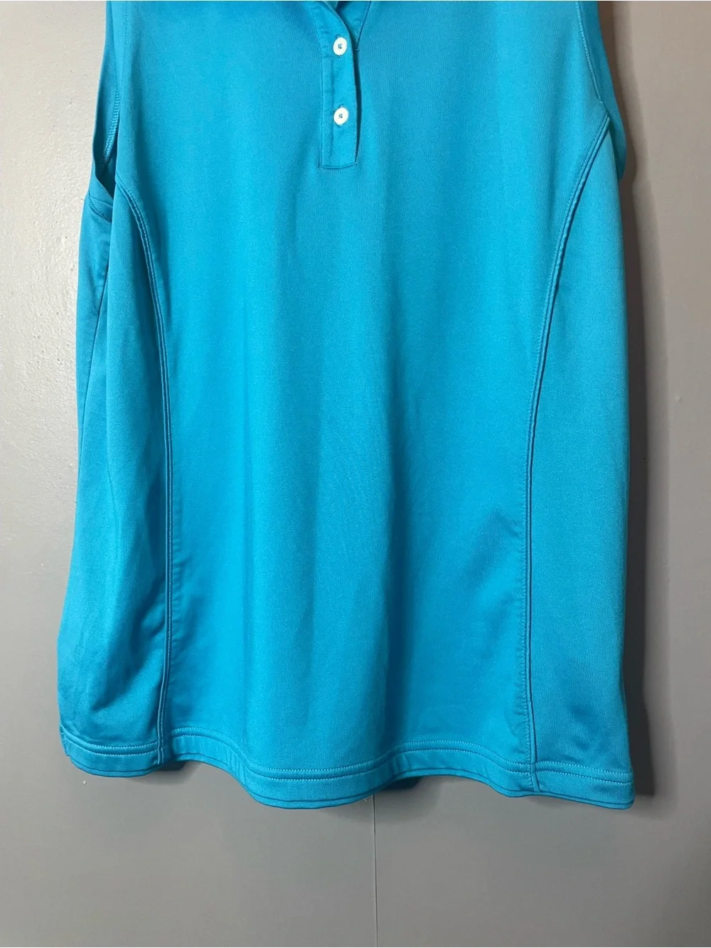 Adidas Women's Blue Sleeveless Polo Performance Golf Tank Top size large - Picture 5 of 11